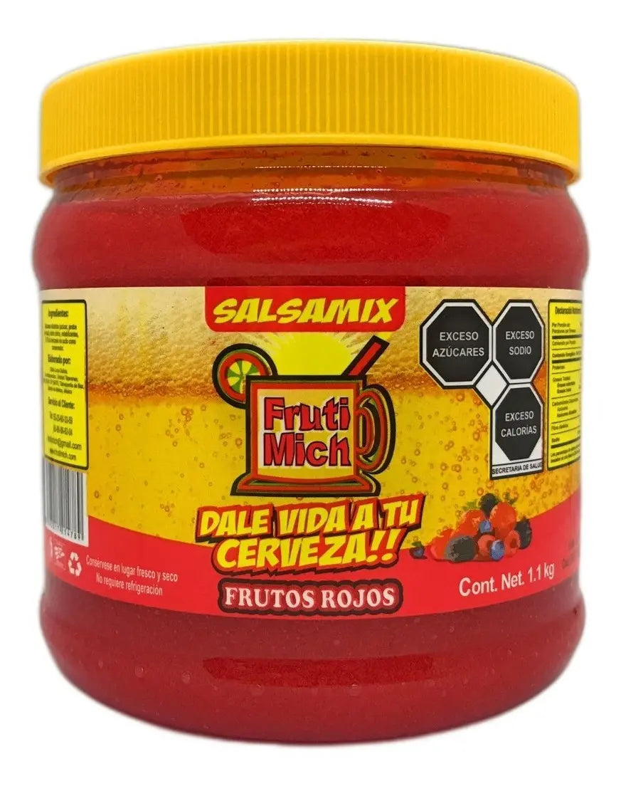 Frutimich Red Berry Rim Paste | Escarchador de Frutos Rojos, 1.1 kg
