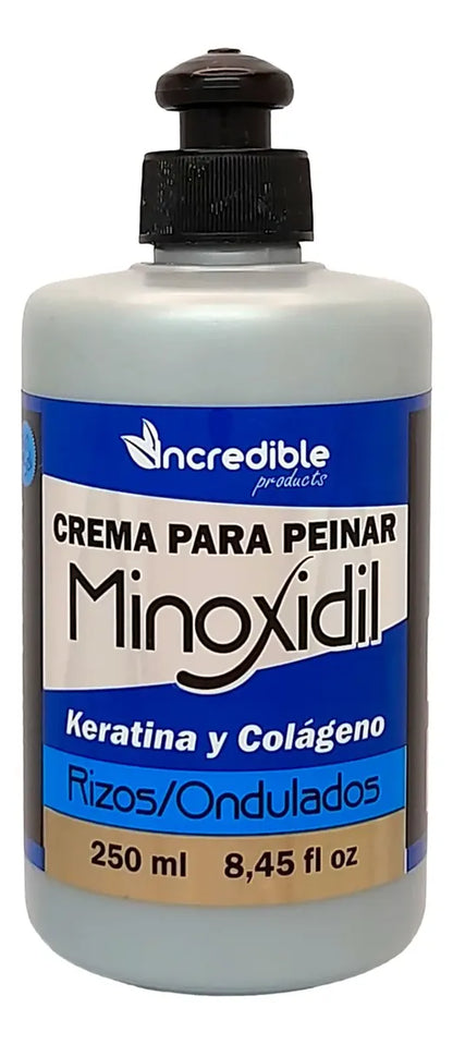 Minoxidil Curl Styling Cream with Keratin & Collagen | Crema para Peinar Rizos