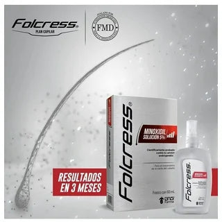 Folcress Minoxidil 5% Hair Loss Solution (1 pack)