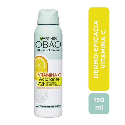 Garnier Obao Dermo Eficacia Vitamin C Antiperspirant Spray | 150 ml (2 Pack)