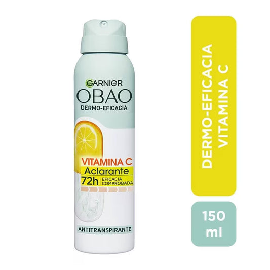 Garnier Obao Dermo Eficacia Vitamin C Antiperspirant Spray | 150 ml (2 Pack)