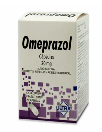 Omeprazol Gastritis, 20mg, 30 capsules.
