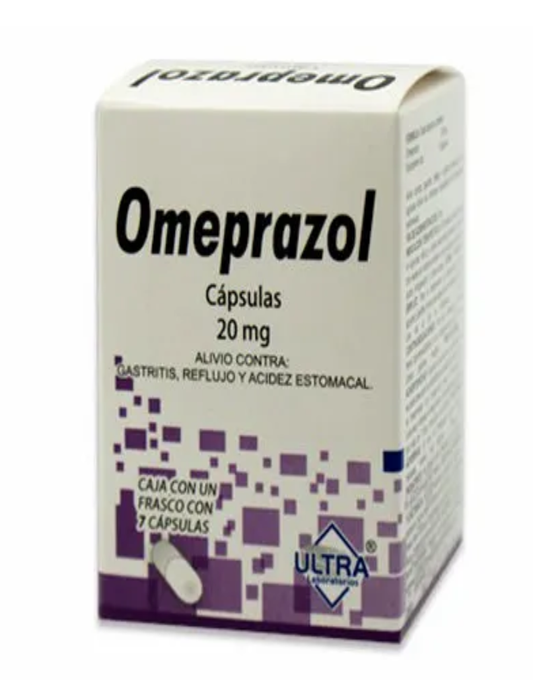 Omeprazol Gastritis, 20mg, 30 capsules.
